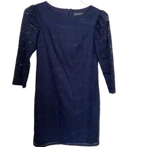 Jessica Howard Midnight Blue Lace Dress